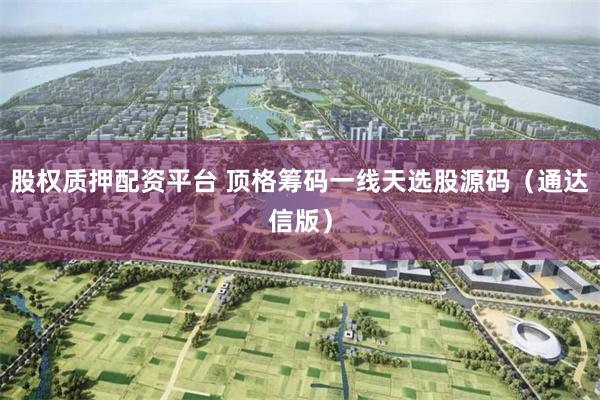 股权质押配资平台 顶格筹码一线天选股源码（通达信版）