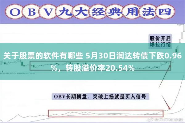 关于股票的软件有哪些 5月30日润达转债下跌0.96%，转股溢价率20.54%