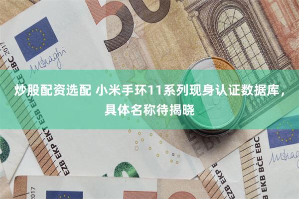 炒股配资选配 小米手环11系列现身认证数据库，具体名称待揭晓