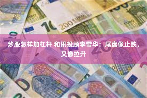 炒股怎样加杠杆 和讯投顾李雪华：尾盘像止跌，又像拉升