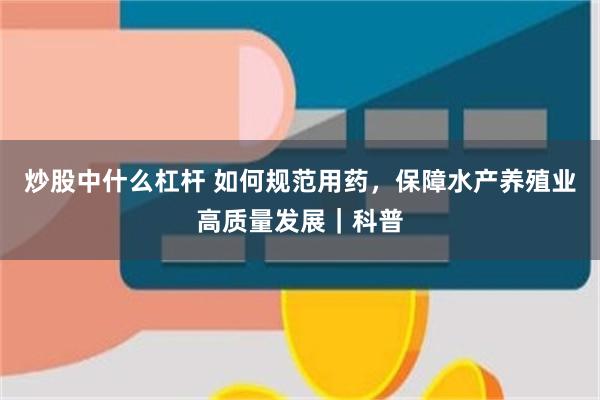 炒股中什么杠杆 如何规范用药，保障水产养殖业高质量发展｜科普