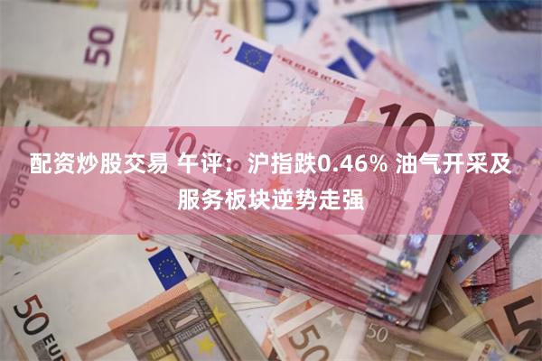 配资炒股交易 午评：沪指跌0.46% 油气开采及服务板块逆势走强