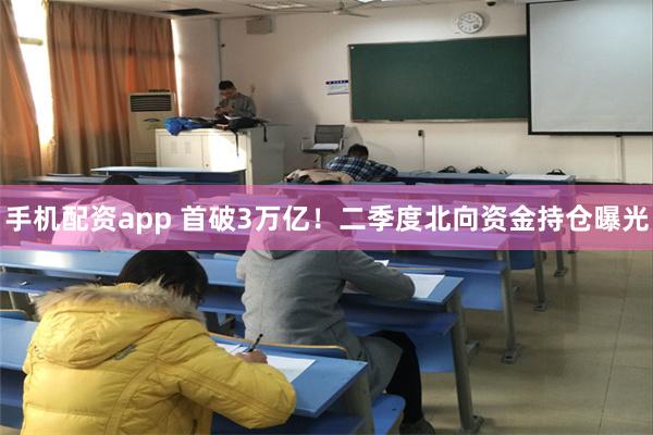 手机配资app 首破3万亿!二季度北向资金持仓曝光