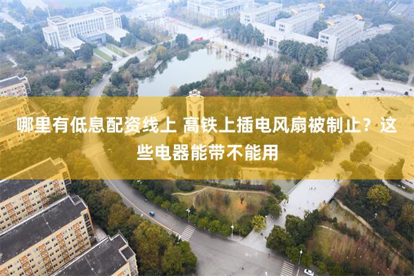 哪里有低息配资线上 高铁上插电风扇被制止？这些电器能带不能用