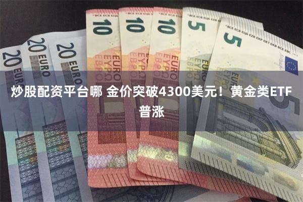 炒股配资平台哪 金价突破4300美元!黄金类ETF普涨