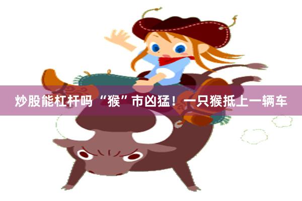 炒股能杠杆吗 “猴”市凶猛！一只猴抵上一辆车