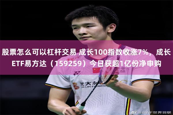 股票怎么可以杠杆交易 成长100指数收涨7%，成长ETF易方达（159259）今日获超1亿份净申购