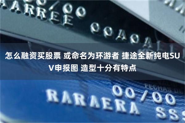 怎么融资买股票 或命名为环游者 捷途全新纯电SUV申报图 造型十分有特点