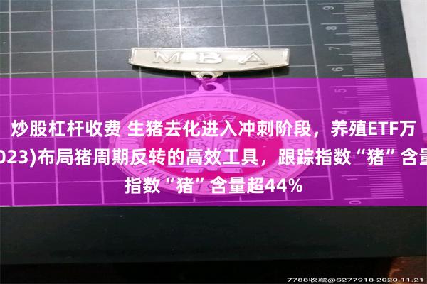 炒股杠杆收费 生猪去化进入冲刺阶段，养殖ETF万家(159023)布局猪周期反转的高效工具，跟踪指数“猪”含量超44%