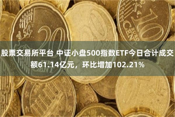 股票交易所平台 中证小盘500指数ETF今日合计成交额61.14亿元，环比增加102.21%