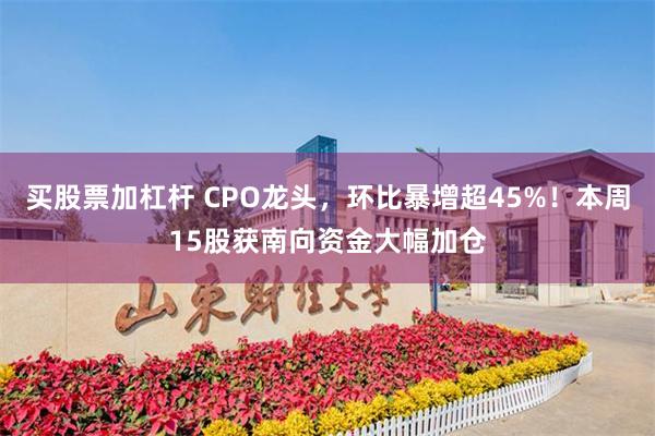 买股票加杠杆 CPO龙头,环比暴增超45%!本周15股获南向资金大幅加仓