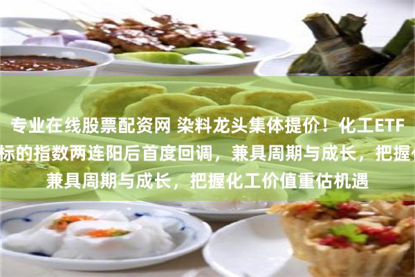 专业在线股票配资网 染料龙头集体提价！化工ETF汇添富(159093)标的指数两连阳后首度回调，兼具周期与成长，把握化工价值重估机遇